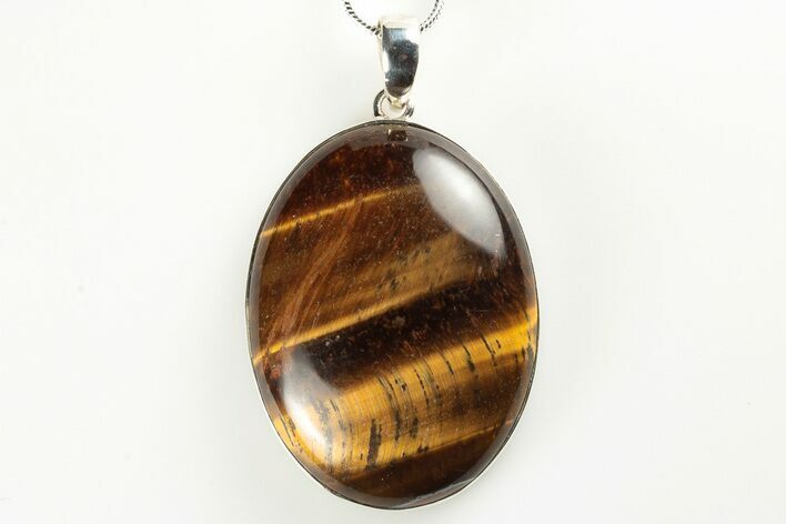 Tiger's Eye Pendant (Necklace) - Sterling Silver #192360